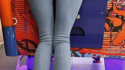 오락실에 간 처자